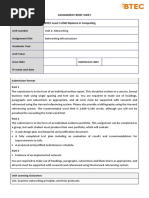 Unit 2 Assignment Brief 1