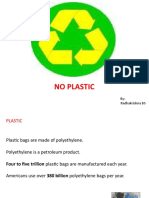 No Plastic: By: Radhakrishna BS