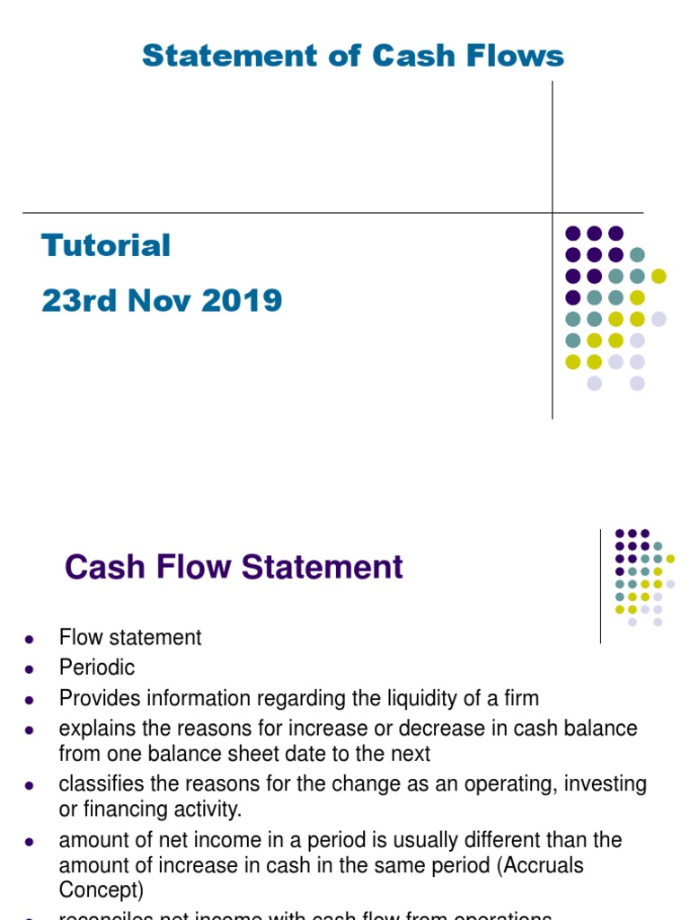 Cash Flow Statement-Short | PDF | Expense | Revenue