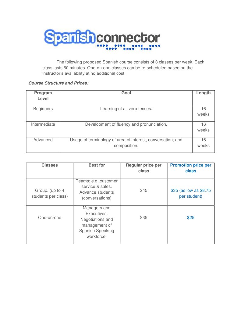 Course Structure and Promotion Prices | PDF | Career & Growth ...