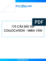 (ThichTiengAnh.Com) 175 câu bài tập Collocation có đáp án chi tiết chọn lọc - Mira Vân PDF