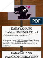 Kakayahang Pangkomunikatibo