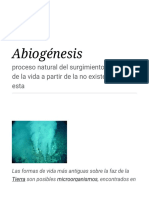 Abiogénesis 