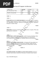 Cse Viii Advanced Computer Architectures 06CS81 Notes PDF