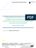 MS for Installation of Air Handling Units