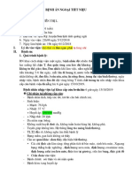 bệnh án sỏi thận niệu quản