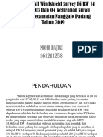 Laporan Hasil Windshield Survey Di RW 14 RT