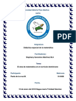 Tarea 1 de Didactica Especial de La Matematica