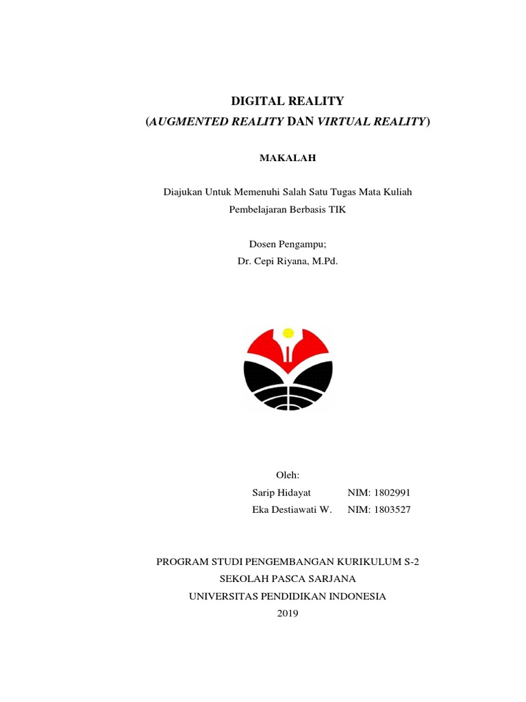 Teknologi Augmented dan Virtual Reality | PDF