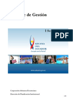 Informe de Gestión Aduana del Ecuador I semestre 2010