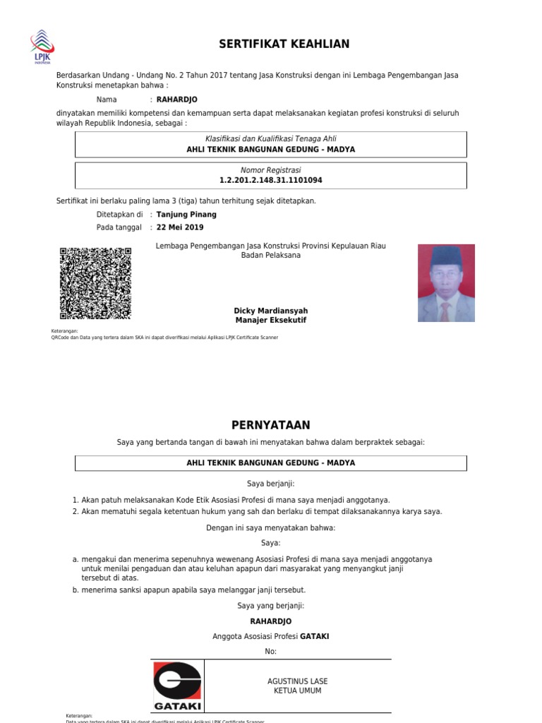 Lampiran Personil Pdf