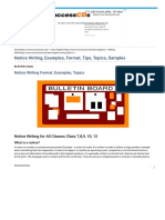 Notice Writing, Notice Format, Topics, Examples, Samples PDF