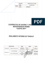 Reglamento Interno de Trabajo Aprobado 