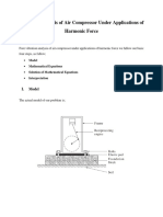 Vibration Analysis of Air Compressor Under Applications of Harmonic Force