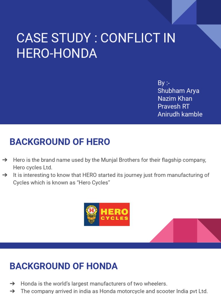 Hero and honda partnership picture