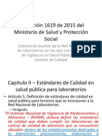 Resolución 1619 de 2015 Del Ministerio de Salud