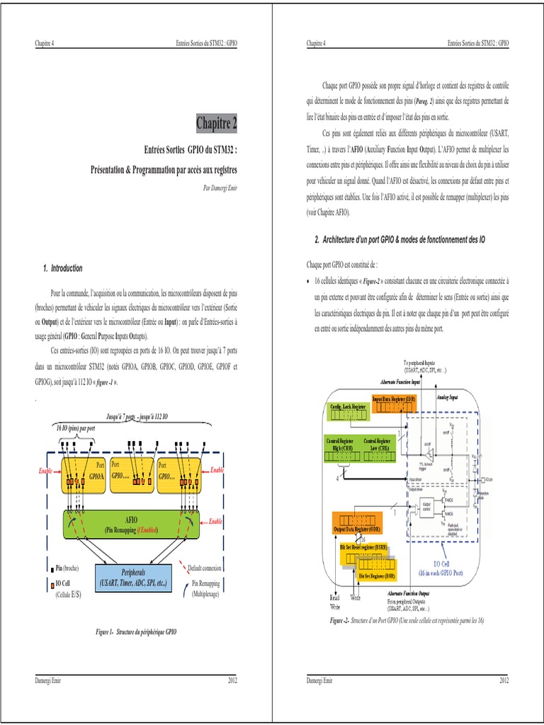 GPIO STM32 : Architecture et Programmation | PDF | Microcontrôleur ...