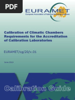 EURAMET-Cg-20 Calibration of Climatic Chambers