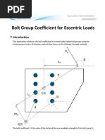 Bolt Group Coefficient For Eccentric Loads