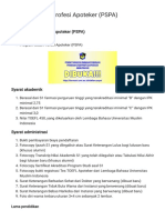 Program Studi Profesi Apoteker (PSPA) - Universitas Muslim Indonesia