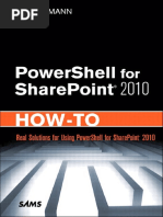 PowerShell For SharePoint 2010 How-To