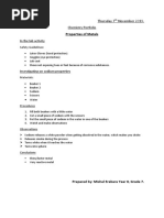 Chemistry Portfolio Trimester 1