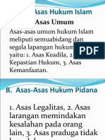 Asas-Asas Hukum Islam