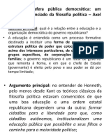 Educação e Esfera Pública Democrática