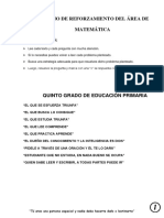 Prueba Matematica 5togrado