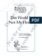 This World Is Not My Home (Kauffman SATB) PDF