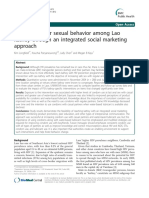 Increasing Safer Sexual Behavior Among Lao Kathoy Through An Integrated Social Marketing Approach