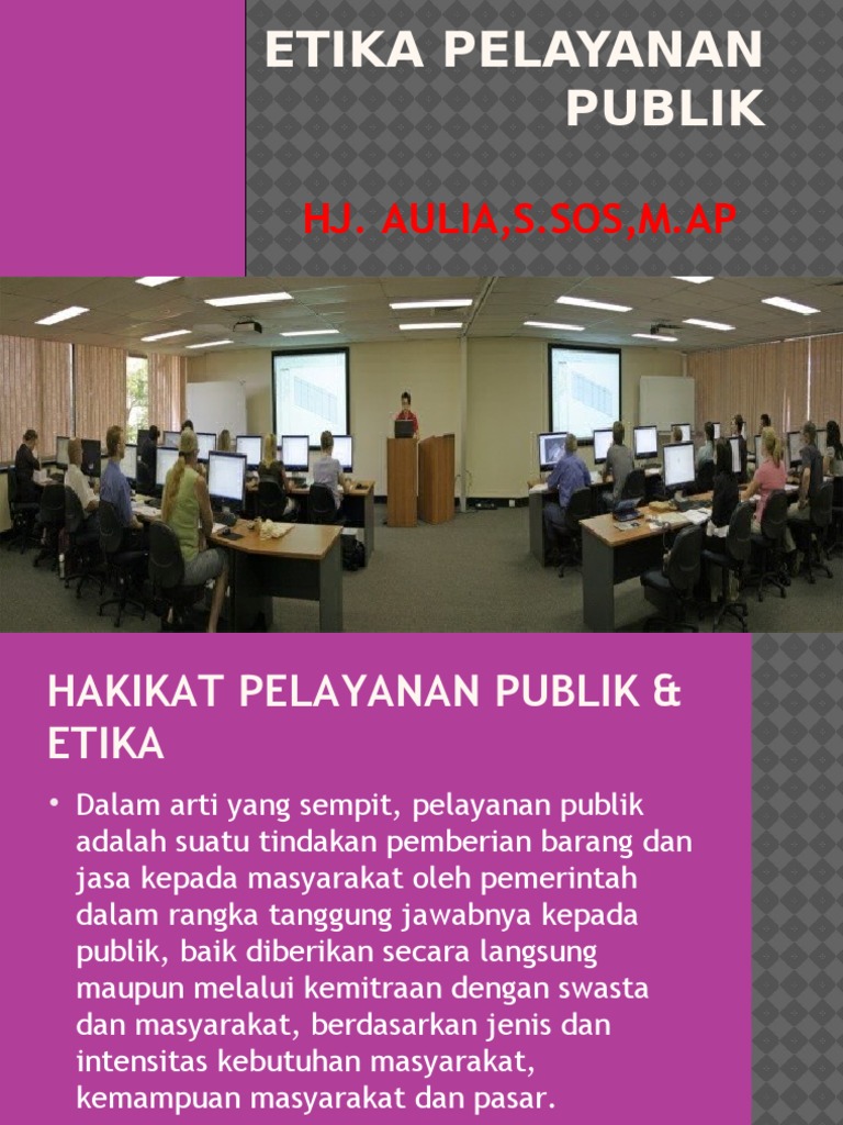 Pelayanan publik etika Etika Publik