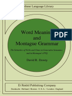 1979 Book WordMeaningAndMontagueGrammar