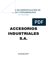 Informe de Identificación de Sitios Contaminados ACCESORIOS INDUSTRIALES