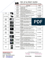 Price List Solution PDF