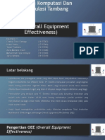 OEE (Overall Equipment Effectiveness)