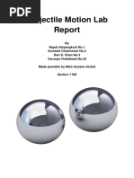 Projectile Motion Lab Report