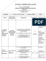 Dosificacion 2do Trimestre Historia 3ero