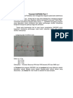 #1219 - Ref - Tutorial Sap2000 - 2D - (Balok Sederhana)