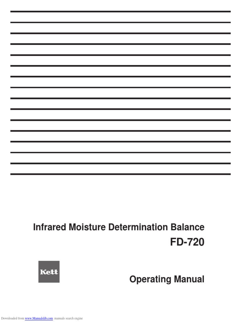 Moisture Analyzer Manual PDF Electrical Connector Humidity