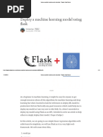 Deploy A Machine Learning Model Using Flask - Towards Data Science