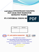 Laporan Cleaning Radiator Pt. Utr