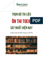 TRỌN BỘ TÀI LIỆU ÔN THI TOEIC - Benzen English