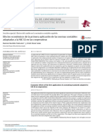 Efectos Económicos de La Primera Aplicación de Las Normas Contables Adaptadas A La NIC 32 en Las Cooperativas PDF