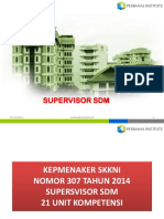 21 Unit Kompetensi Supervisor SDM