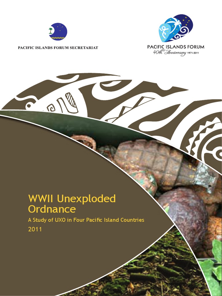 WWII UXO Study in Pacific Islands | PDF | Land Mine | Cluster Munition