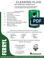 Ferryl Cleaning Fluid Pamphlet
