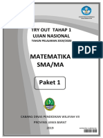 Naskah Soal Try Out - Tahap 1 - Matematika - Ipa - Paket 1 Kirim-1