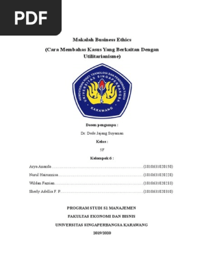 Makalah Business Ethics Kelompok 6