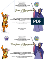 Apo-Aporawan Elementary School award certificates